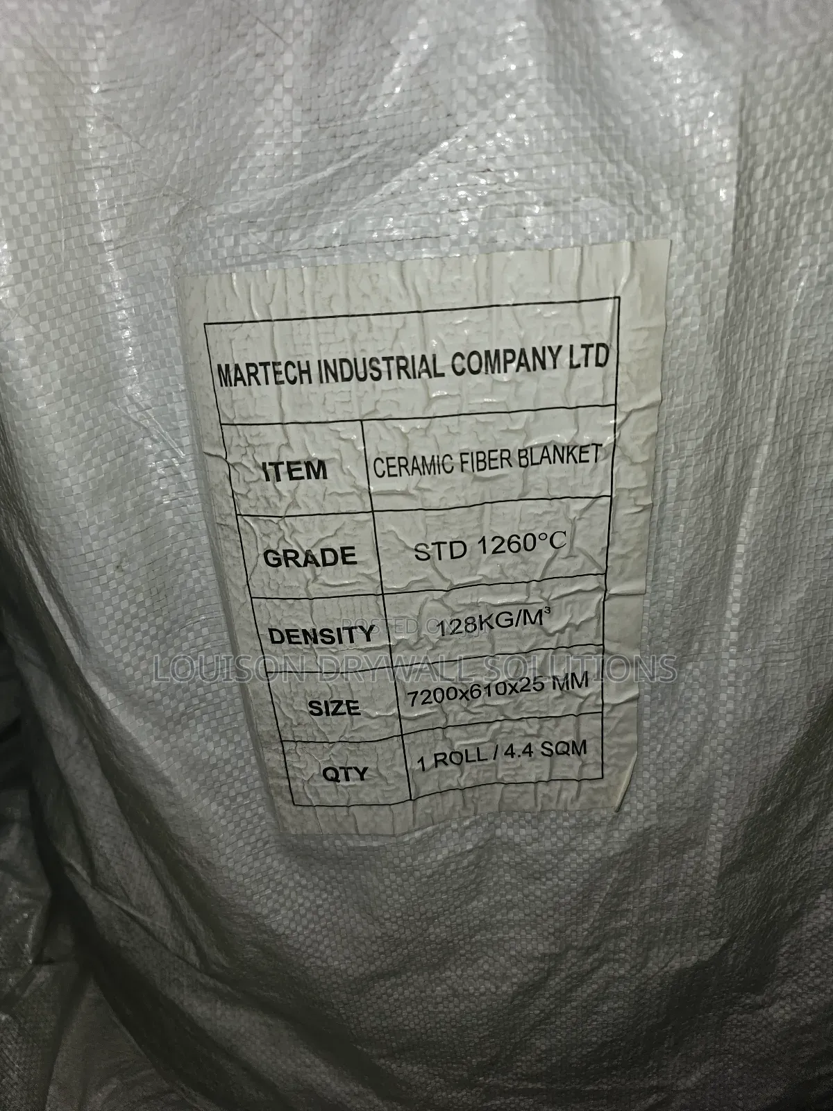 Ceramic Fiber Blanket..