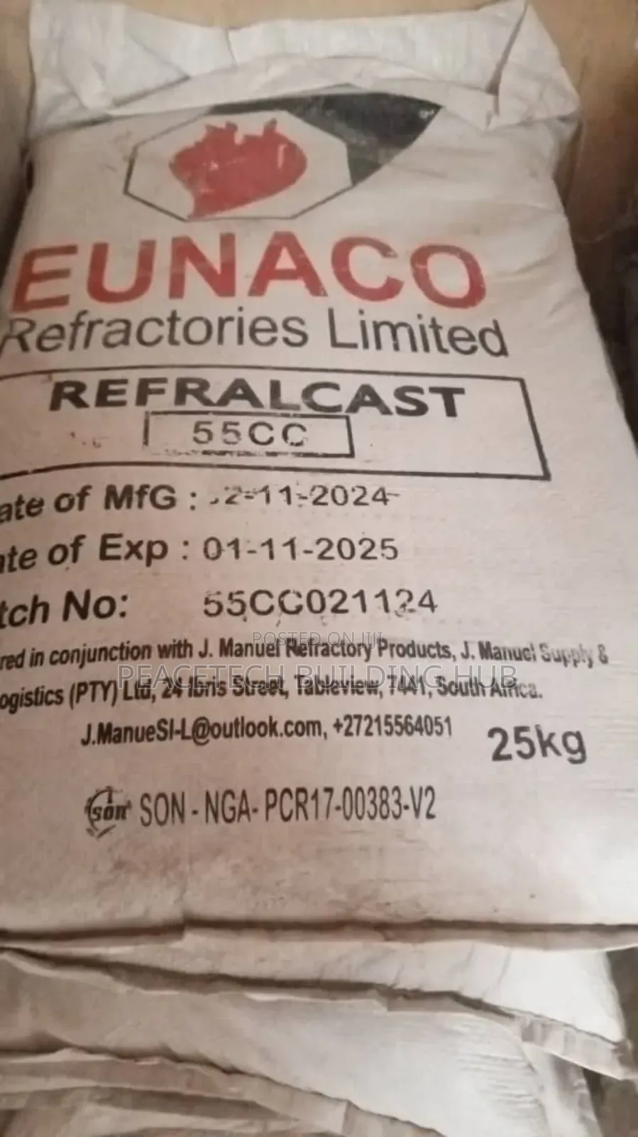 Eunaco Refractory 55cc Refralcast