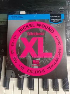 Xl Bass Guitar 5 Strings Set Daddario Bright Tone Long Scale 45/130