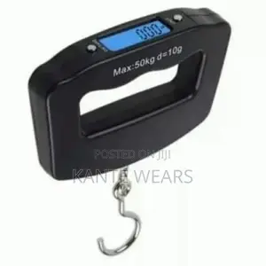 Electronic Digital Luggage Scale - 50kg Black