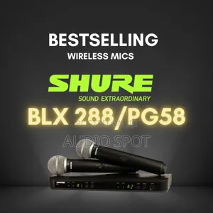 Shure Blx288/Pg58 Wireless Dual Vocal System With 2 Pg58 Handheld Tran
