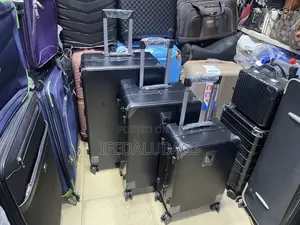 High Quality Black Travel Luggage With Cup Holder