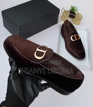 Classic Brown Color Suede Material Men Shoe