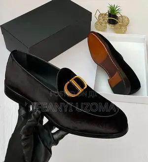 Quality Black Color Suede Material Men Shoe