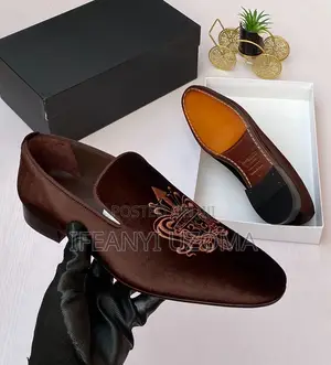 Italian Brown and Black Suede Corporate Shoe