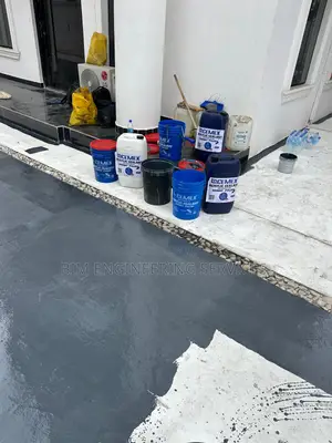 Dark Grey Paint ,Acrylic Sealent,Xylene,Raw Sealer,Colour Hardener.