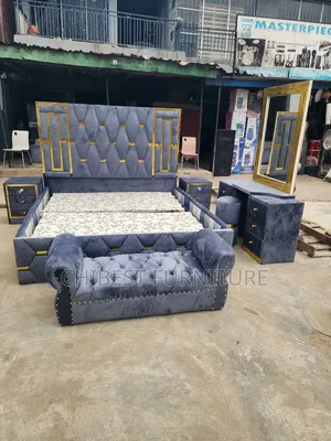 Executive 6by6 Bed With Dresser, Cupboards, Stool and Footrest