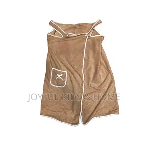 Female Wearable Bath Robe,Wrap Towel- -blue,Brown And Purple
