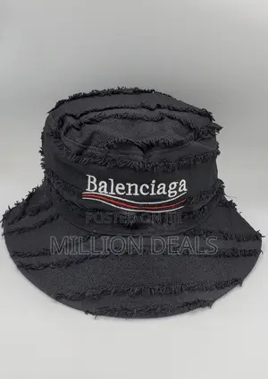 Luxe Stylish Unisex Pattern Black Bucket Beach Hat