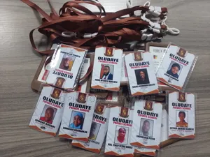 Plastic Id Card With Printing and Rope and Casing