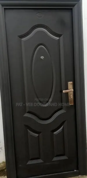 Black Steel Door 3ft by 7