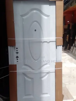 White 3ft by 7 Steel Door