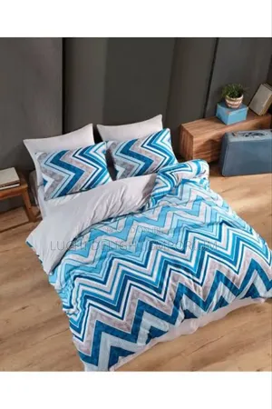 Plain Pattern Cotton Bedsheet + Duvet + Pillowcases