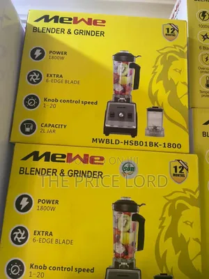 Mewe Industrial Blender/Grinder 1800watt Hsb01k
