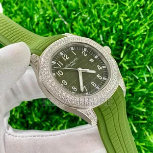 Original Patek Philippe Iced Green Stainless Steel Quartz Watch