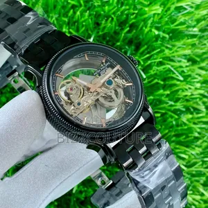 Original Patek Philippe Black Stainless Steel Mechanical Watch