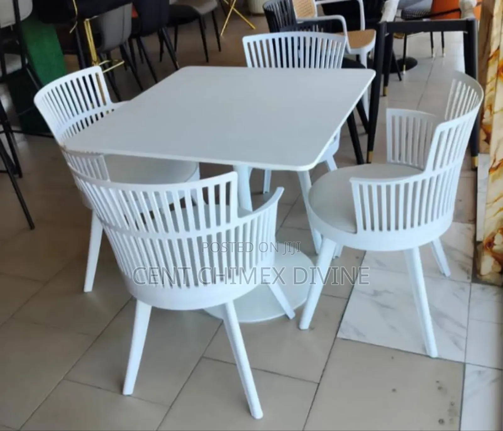 All White Mini Dinning Set