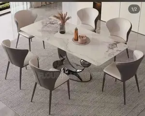 High Quality Imported Luxury Marble Dining by 6
