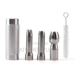 Cream Whipper Accessories/ Injector Tips, a Cleaning Brush.