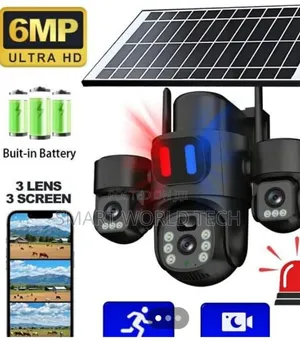 Triple Lens PTZ 4g Solar Camera