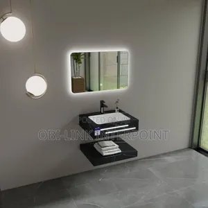 Modern 60cm Cabinet Basin and Mirror