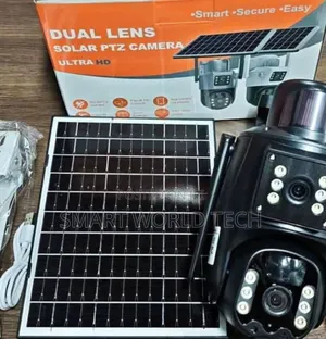 Dual Lens PTZ Solar Camera Utra Hd