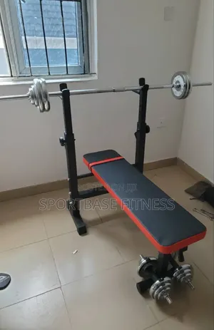 Adjustable Weightbench With 50kg Dumbbell