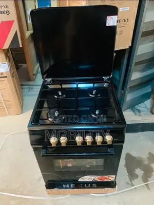 Nexus 4burner Gas Cooker All Black With Oven and Grill