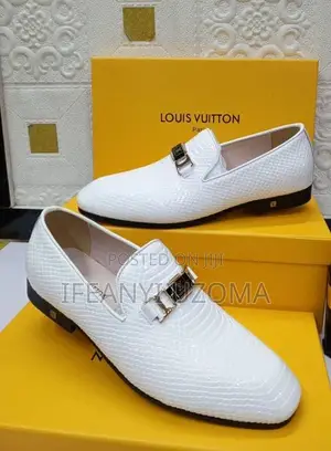Louis Vuitton White and Black Corporate Shoe