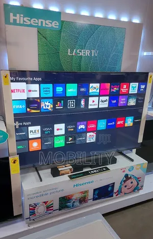 Qled 75” Hisense TV Fully Smart With Voice Command