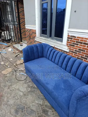 3 Seater With Design and Matt Fabric