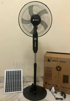 Rechargeable Solar Fan With Full Installation Kits