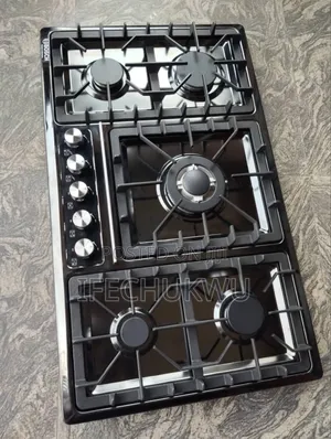 Original Bosch Black Stainless Steel Inbuilt Gas Cooker Hob Automatic