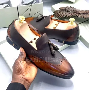 Big Richwanaz Brown and Black Shoe