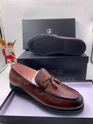 Big Butteri Brown and Black Loafers Shoe