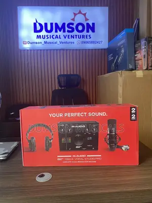 M-Audio Soundcard Audio Interface Headphone and Studio Microphone