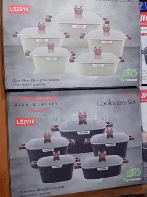 Love Smile 10-Piece Non-Stick Granite Cookware Set.
