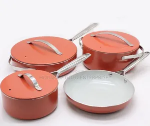 Caraway Home Ceramic Nonstick Cookware Set.