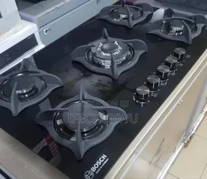 Bosch Glass 5 Burners Built-in Gas Cooker Hob 60x90cm Automatic Burner
