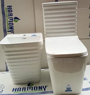Luxury Water Closet With Hanging Wash Hand Basin