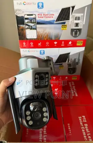 Dual Lens Solar Powered Smart Alarm Ptz Security Camera