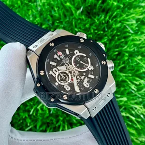 Original Hublot Black Rubber Strap Mechanical Watch