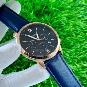 Original Tissot Blue Genuine Leather Strap Calendar Watch