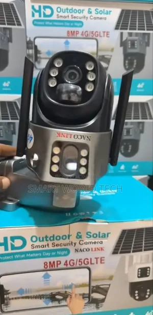 A Dual Lens 4g Surveillance Solar Camera
