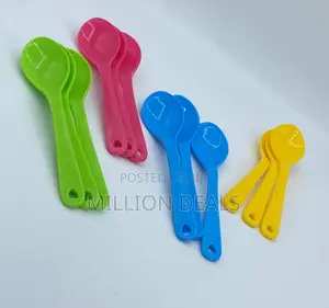 12 Pieces Plastic Spoon Kids Spoon Set Ages 2+