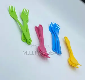 12 Pieces Kids Fork Feeding Plastic Set Ages 2+