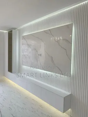 16ft Modern Tv Console With Modern Storage Spaces