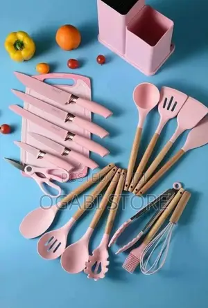 Big 19pcs Silicone Kitchen Utensil Set With Chopping Board