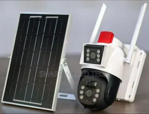Dual Lens PTZ Surveillance Solar Camera Sim Card Enable