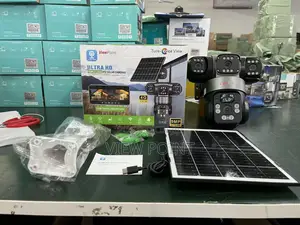 View Point V380 Pro 3 Lens Solar Ptz Camera With Detection Alarm 10mp
